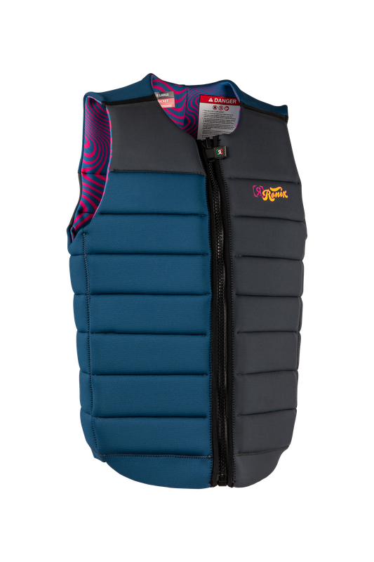 Front view of Ronix Purple Haze 2026 wakeboarding impact vest