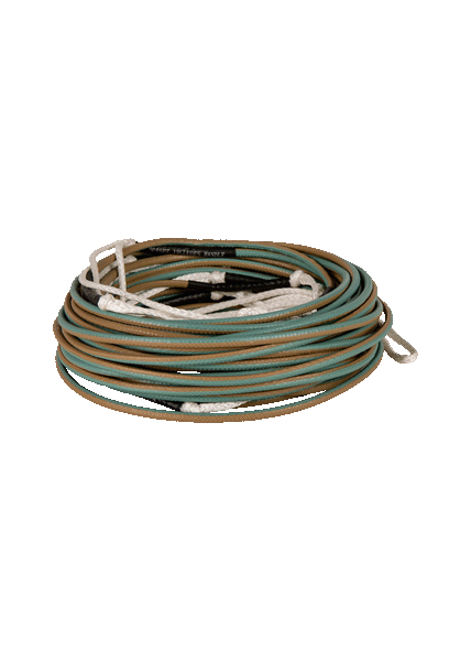 Silicone-coated rope construction on Ronix R8 wakeboard mainline