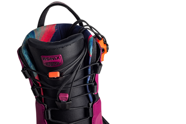 Ronix Rise Intuition wakeboard boot with women-specific foot and ankle proportions