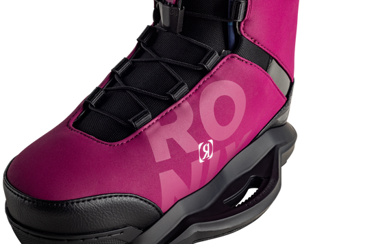Side profile of Ronix Rise women's wakeboard bindings