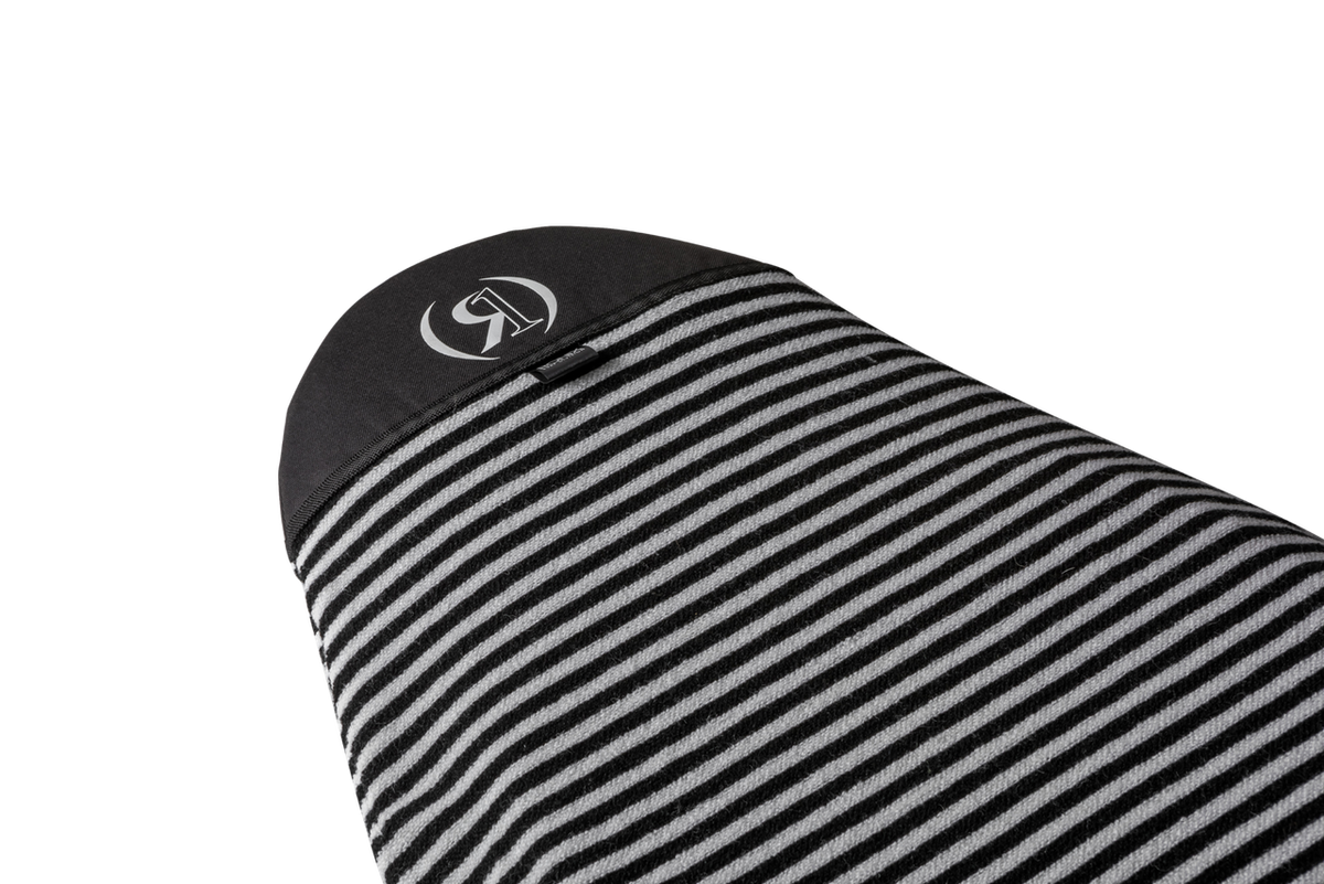 Ronix Round Nose Surf Sock with black and white stripes