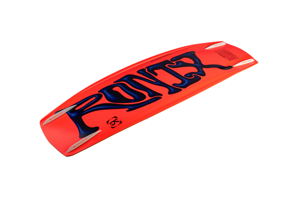 Bottom of 2026 Ronix RXT Blackout wakeboard showing Grip and Release channels