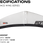 Specifications graphic for a Ronix shift mast balance 1300 foil