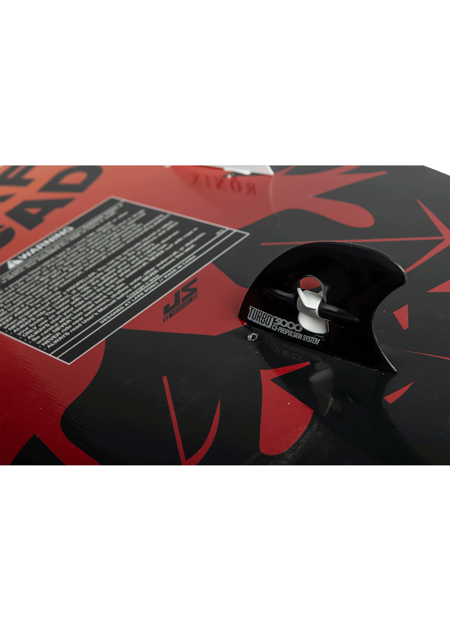 Ronix Sonic Fish deep swallowtail design for responsive carving and wake slashes