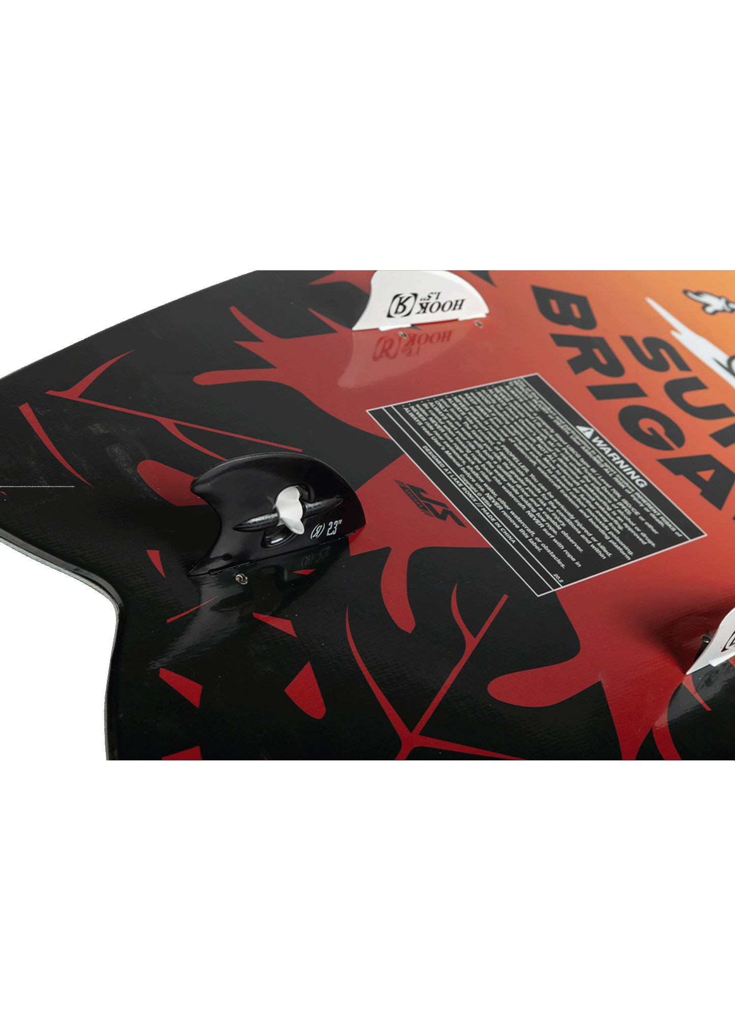 Ronix Sonic Fish Turbo 3000 fin and bottom-mount fin setup