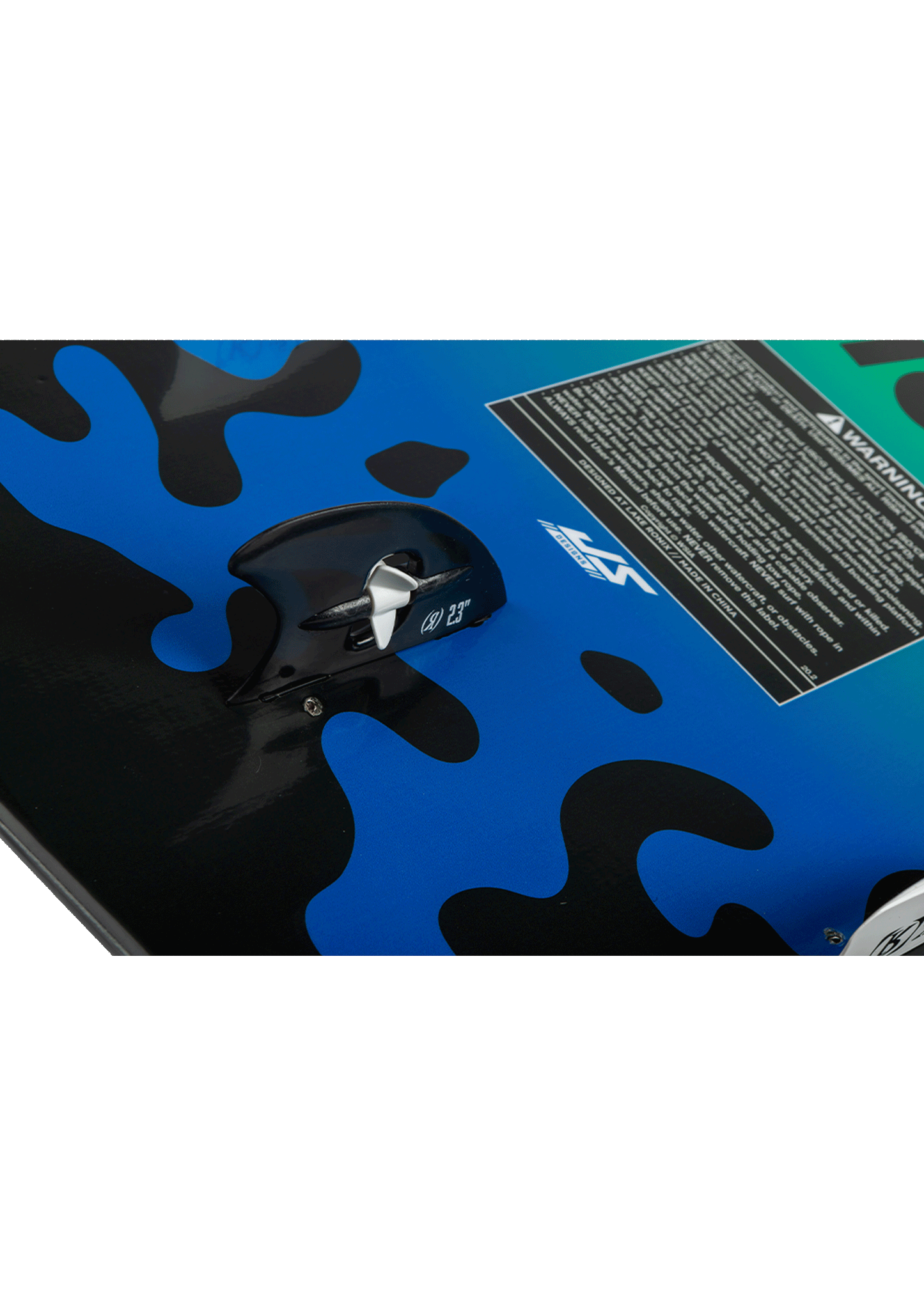 Ronix Sonic Powertail Turbo 3000 fin and bottom-mount fin setup