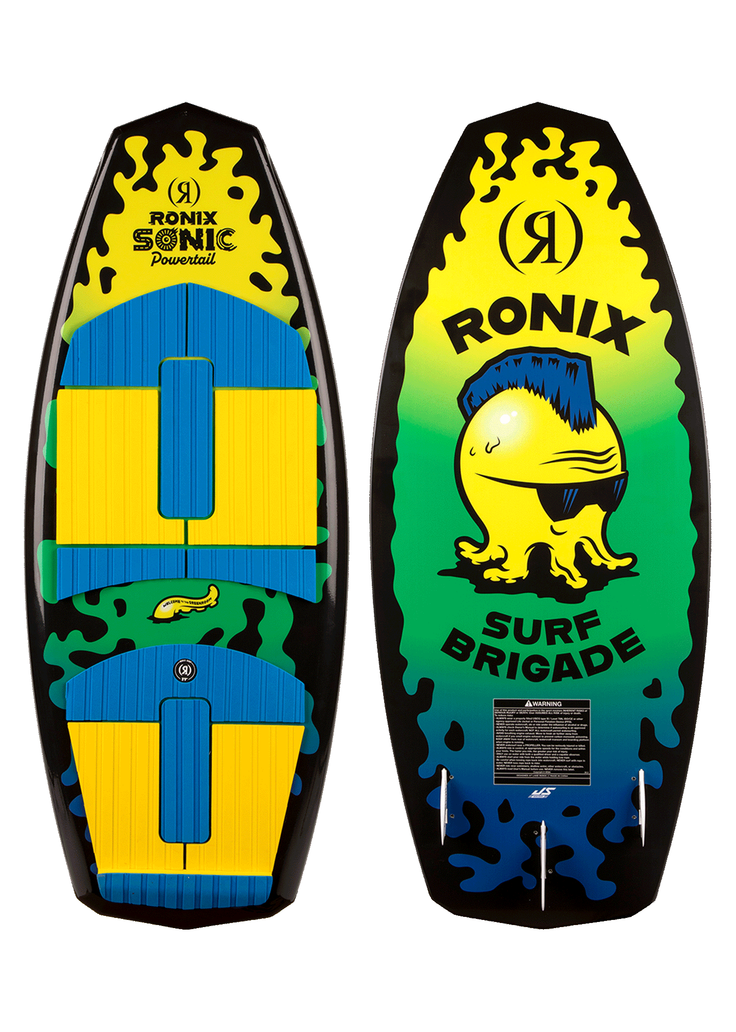 2027 Ronix Sonic Powertail 3'9" kids surf-style wakesurf board