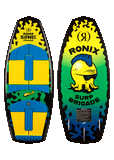 2027 Ronix Sonic Powertail 3'9" kids surf-style wakesurf board