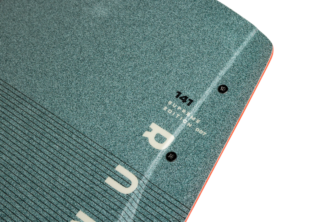 Bottom view of the 2026 Ronix Supreme edition wakeboard