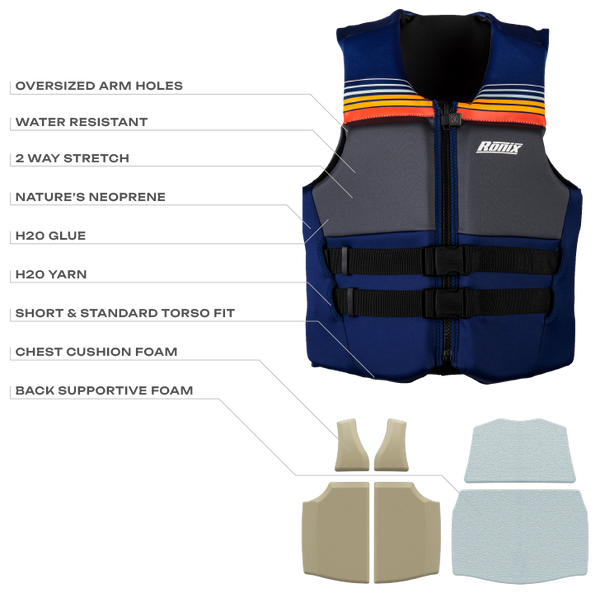 Standard fit construction of Ronix Realm CGA Life Vest