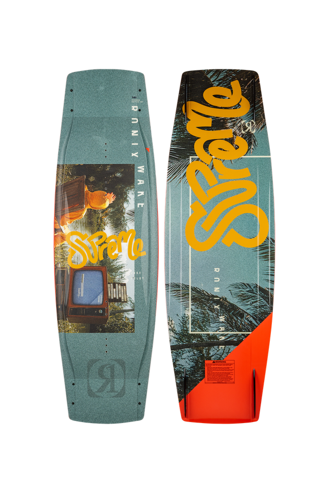 2026 Ronix Supreme wakeboard with hybrid rocker