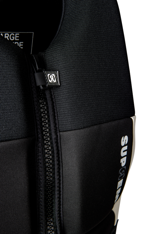 Zipper of Ronix Supreme Yes CGA wakeboard life vest