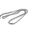 Connection end of Ronix Surf Rope 5ft Extension in Silver