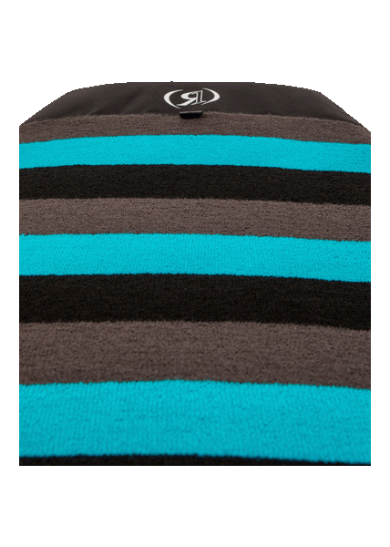 Ronix Wide Nose Surf Sock – Aqua Blue/Black/Grey – Up to 6'