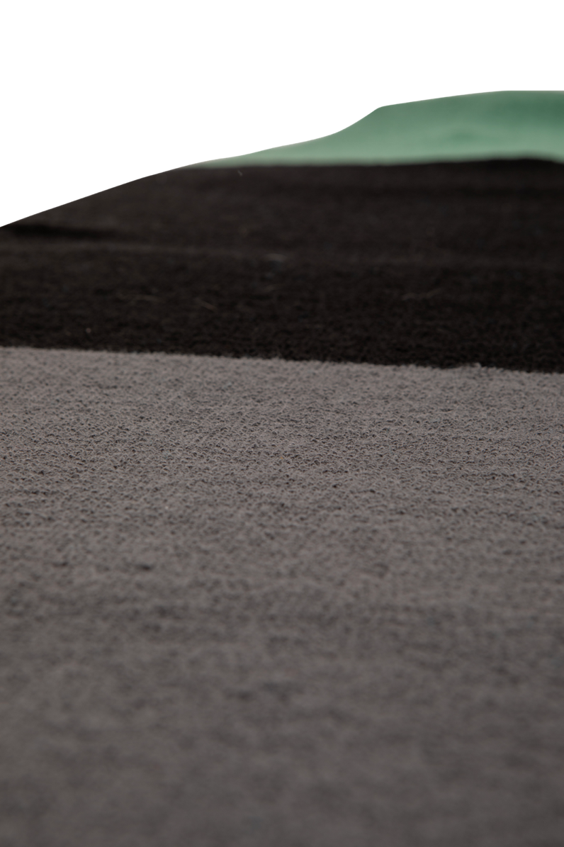 Jade, Black and Gray color detail on Ronix surf sock