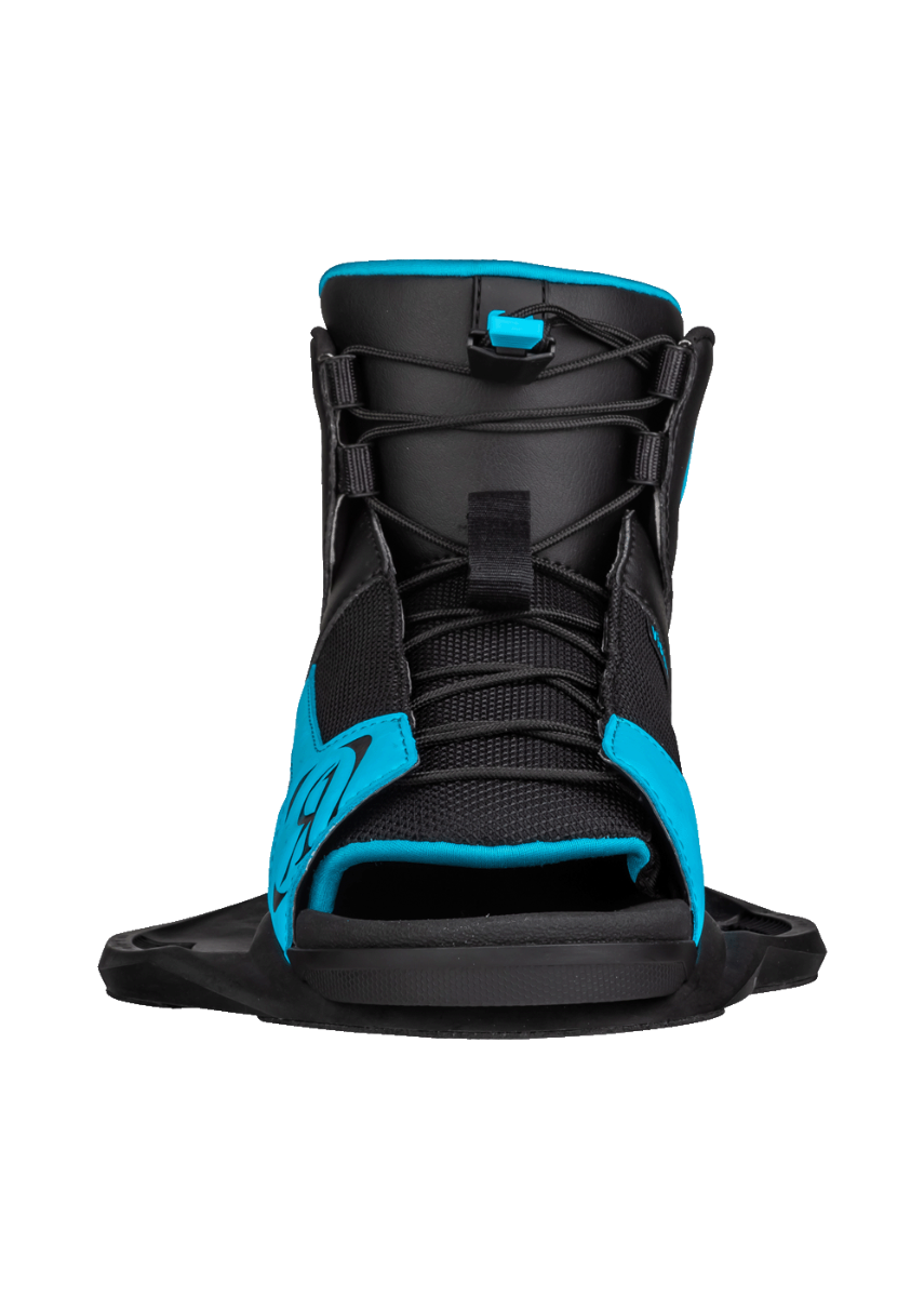 AutoLock lacing system on Ronix Vision kids' wakeboard binding