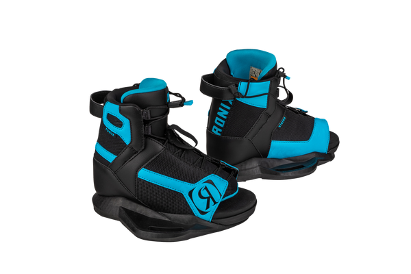 2026 Ronix Vision kids' wakeboard bindings with AutoLock lacing
