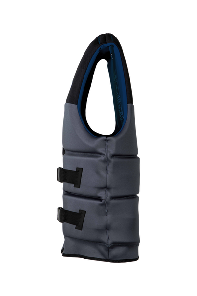Side view of Ronix Volcom YES Coast Guard Approved life jacket