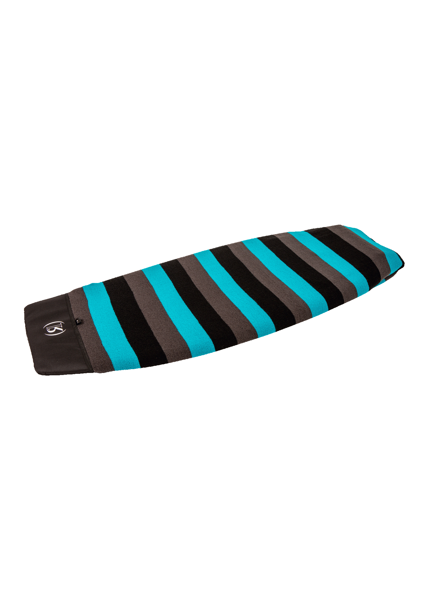 Ronix Wide Nose Surf Sock – Aqua Blue/Black/Grey – Up to 6'