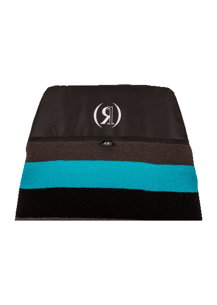 Ronix Wide Nose Surf Sock – Aqua Blue/Black/Grey – Up to 6'