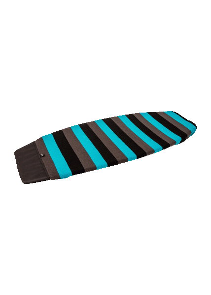 Ronix Wide Nose Surf Sock – Aqua Blue/Black/Grey – Up to 6'