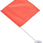 Seachoice orange rider down flag with 24-inch PVC pole and suction cup