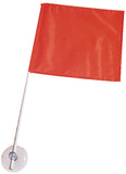 Seachoice orange rider down flag with 24-inch PVC pole and suction cup