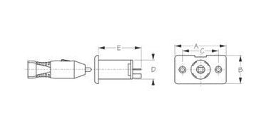 Sea-Dog Accessory Power Socket 12 to 24 Volt Marine