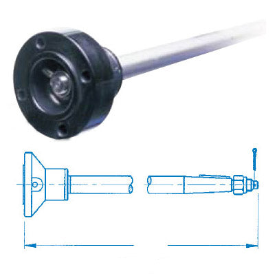 Marine Hardware 1-1/8" Custom Prop Shaft & 4" Borg Warner Coupler