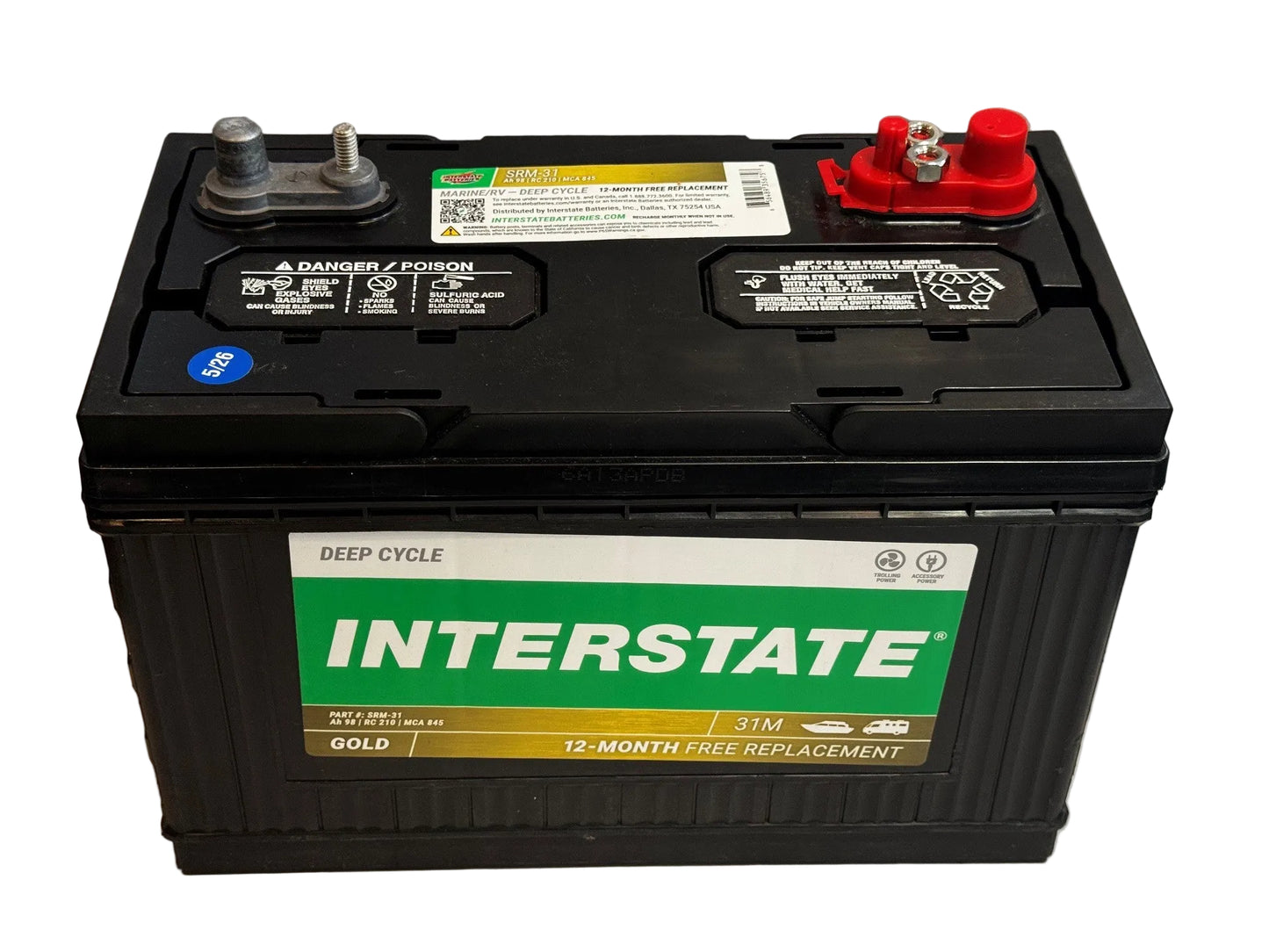 Interstate Battery SRM31 Deep Cycle Marine