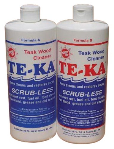 Te-Ka Scrub-less Teak Cleaner Kit 32 oz