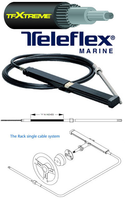 Teleflex TFXtreme Rack & Pinion Steering Cable