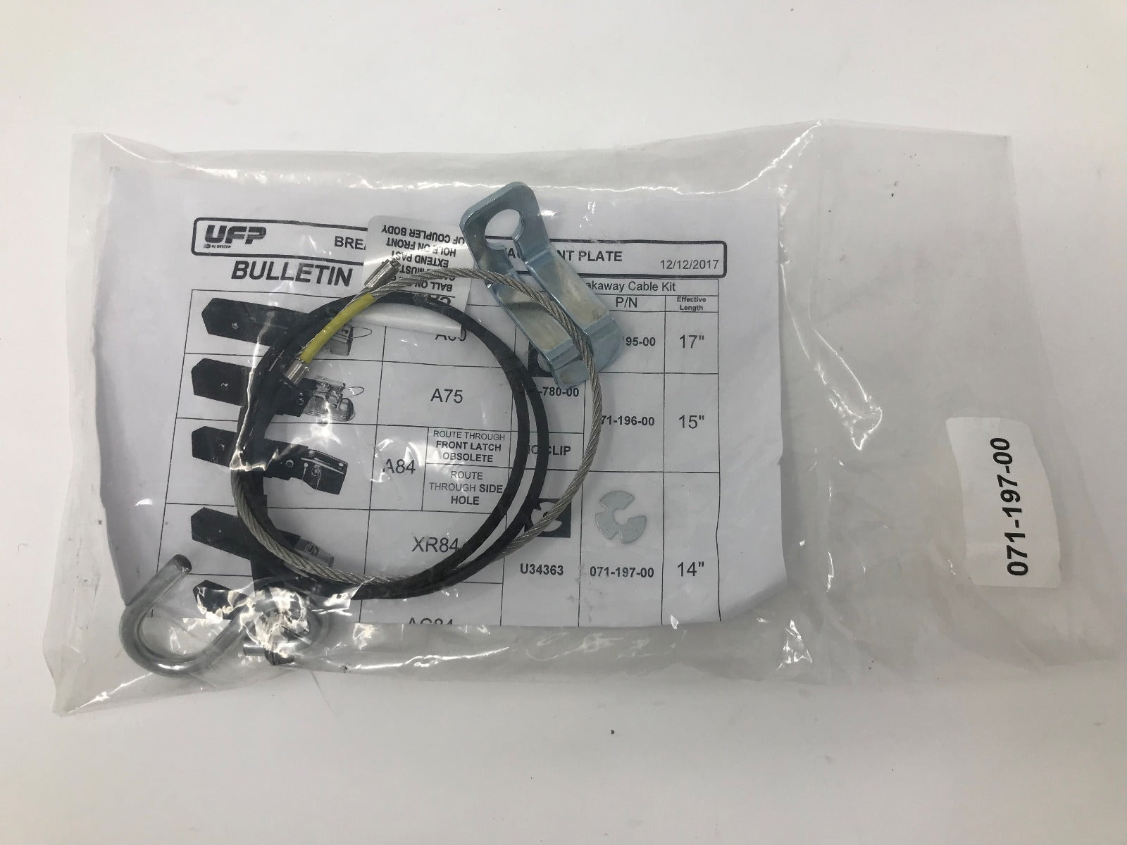 UFP Trailer Break Away Cable for XR-84 Actuators – Bakes Online