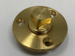 Hull Drain Plug Square Stern Plug with base 1/2" Brass