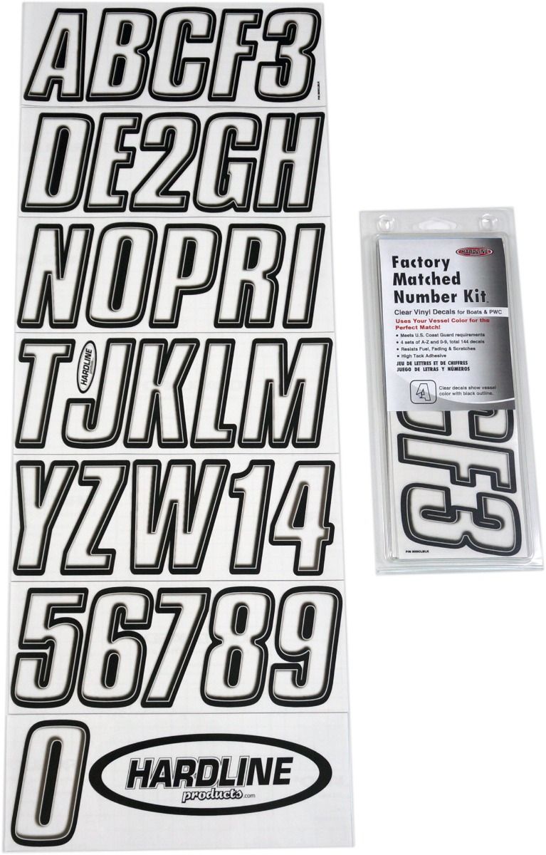 3 inch Tall Vinyl Black Letter Decals